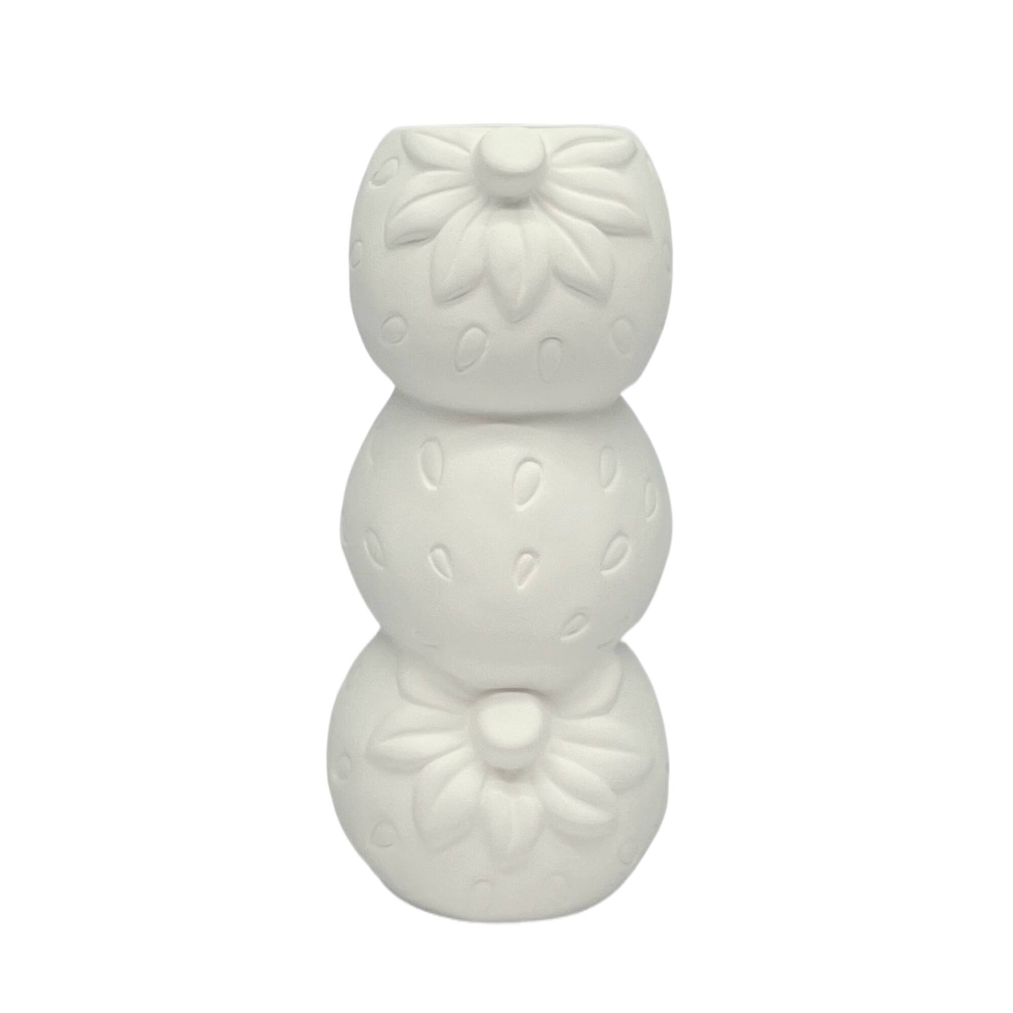 6.5" DIY Ceramic Strawberry Stack Vase by Make Market®